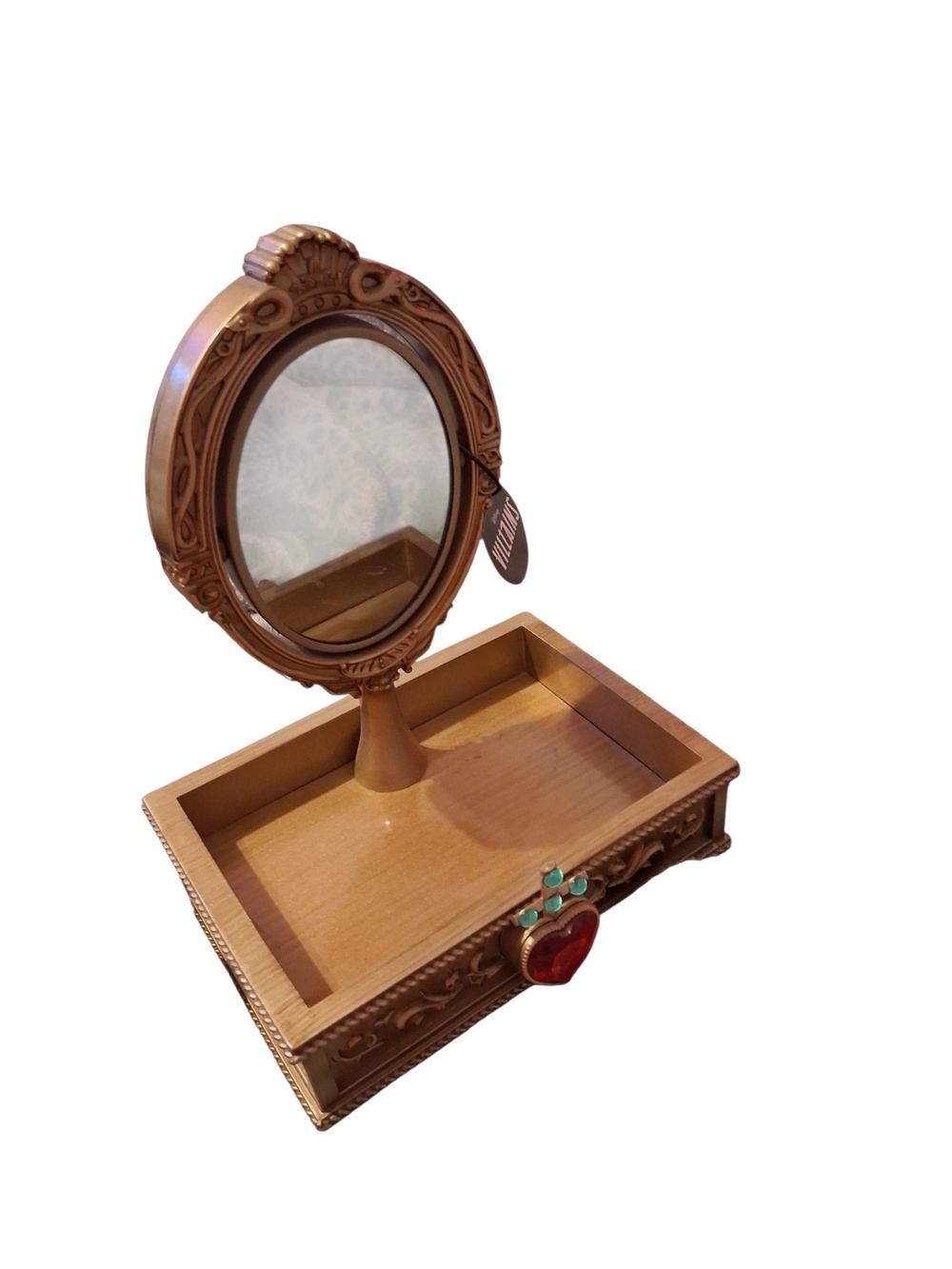 Bath And Body Works Ornate Gold-tone Vanity Jewelry Box with Mirror